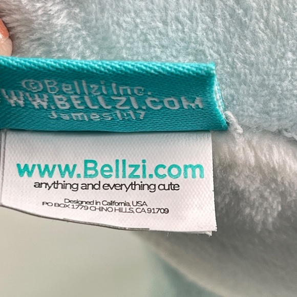 Bellzi Seri The Triceratops Dinosaur Blue Plush Toy 12 Inches Stuffed Animal - Picture 15 of 16